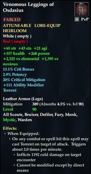 Venomous Leggings of Oxdaxius