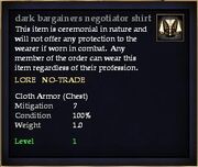 Dark bargainers negotiator shirt
