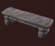 Hewn-stone-bench