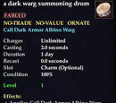 A dark warg summoning drum