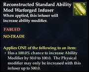 Reconstructed Standard Ability Mod Warforged Infuser