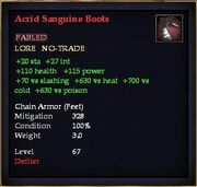 Acrid Sanguine Boots