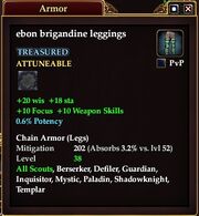 Ebon brigandine leggings