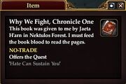Why We Fight, Chronicle One (Quest Starter)