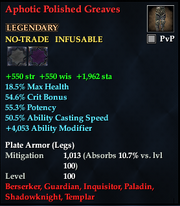 Aphotic Polished Greaves