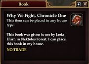 Why We Fight, Chronicle One