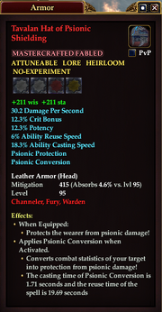 Tavalan Hat of Psionic Shielding