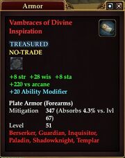 Vambraces of Divine Inspiration