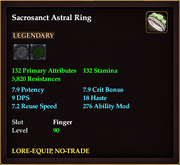 Sacrosanct Astral Ring