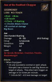 Axe of the Sootfoot Chopper