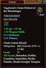 Vagabond's Chain Helmet of the Bloodsinger