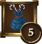 Achievement Icon blue bag of candycanes 5