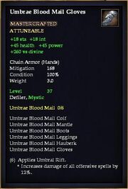 Umbrae Blood Mail Gloves