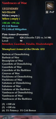Vambraces of Woe