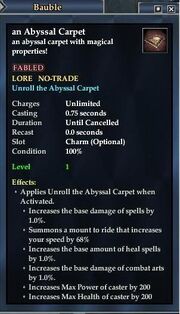An Abyssal Carpet