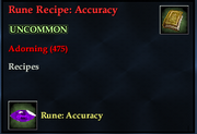 Rune Recipe- Accuracy