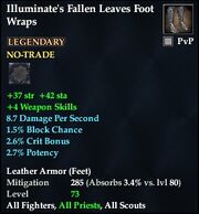 Illuminate's Fallen Leaves Foot Wraps