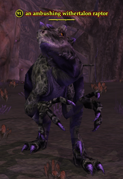An ambushing withertalon raptor