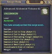 Advanced Alchemist Volume 65