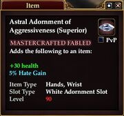 Astral Adornment of Aggressiveness (Superior)
