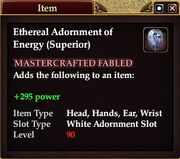 Ethereal Adornment of Energy (Superior)