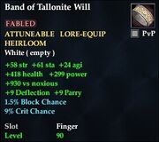 Band of Tallonite Will