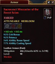 Sacrosanct Moccasins of the Forest Scion