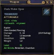 Dark Water Epee