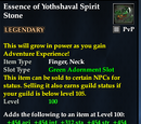 Essence of Yothshaval Spirit Stone