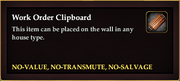 Work Order Clipboard