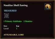 Nautilus Shell Earring
