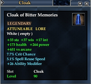 Cloak of Bitter Memories