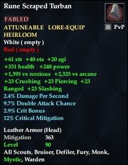 Rune Scraped Turban