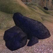 Cooled magma