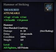 Hammer of Striking