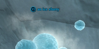 An ice slurry
