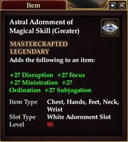 Astral Adornment of Magical Skill (Greater)