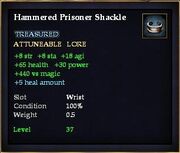 Hammered Prisoner Shackle