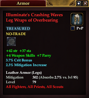 Illuminate's Crashing Waves Leg Wraps of Overbearing