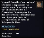A scroll from the Concordium