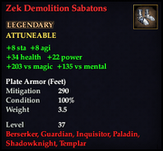 Zek Demolition Sabatons