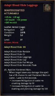 Adept Blood Hide Leggings