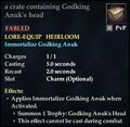 A crate containing Godking Anuks head.jpg