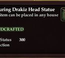 Enduring Drakiz Head Statue
