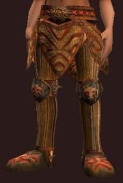 Sacrosanct Greaves of the Exarch (Equipped)