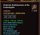 Drakizite Battlehammer of the Underdepths