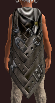 Banded Cloak of Dissolution (Equipped)