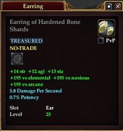 Earring of Hardened Bone Shards