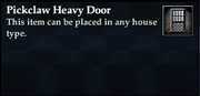 Pickclaw Heavy Door