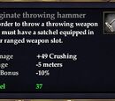 Fulginate throwing hammer